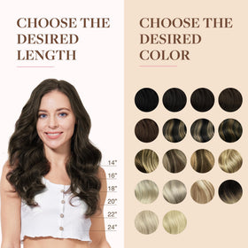 Comparaison des différentes teintes des extensions GOO GOO
