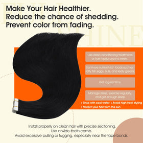 Comparaison des extensions de cheveux Full Shine avec cheveux naturels