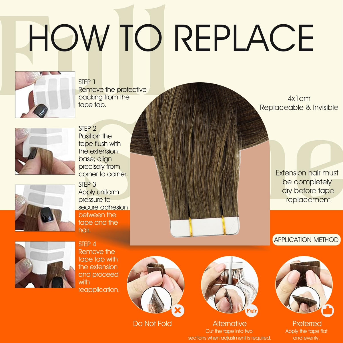 Comparaison des extensions de cheveux Full Shine avec cheveux naturels