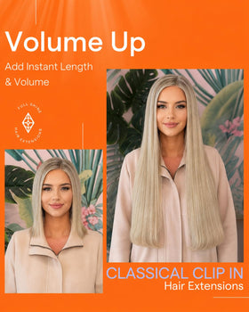 Comparaison des longueurs d'extensions de cheveux Full Shine