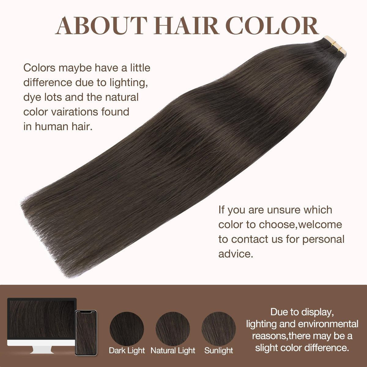 Comparaison des longueurs d'extensions de cheveux GOO GOO