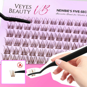 Comparaison des longueurs des cils du kit VEYESBEAUTY