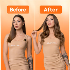 Comparaison des longueurs des extensions capillaires Full Shine