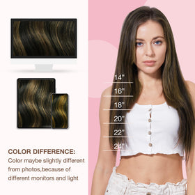 Comparaison des longueurs des extensions de cheveux GOO GOO