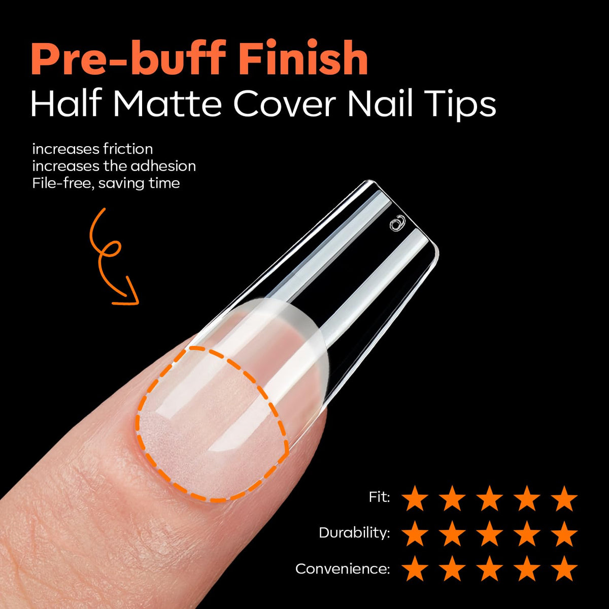 Comparaison des tailles des tips à ongles modelones