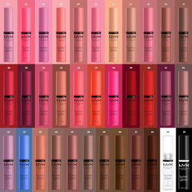 Comparaison des teintes de NYX Butter Gloss