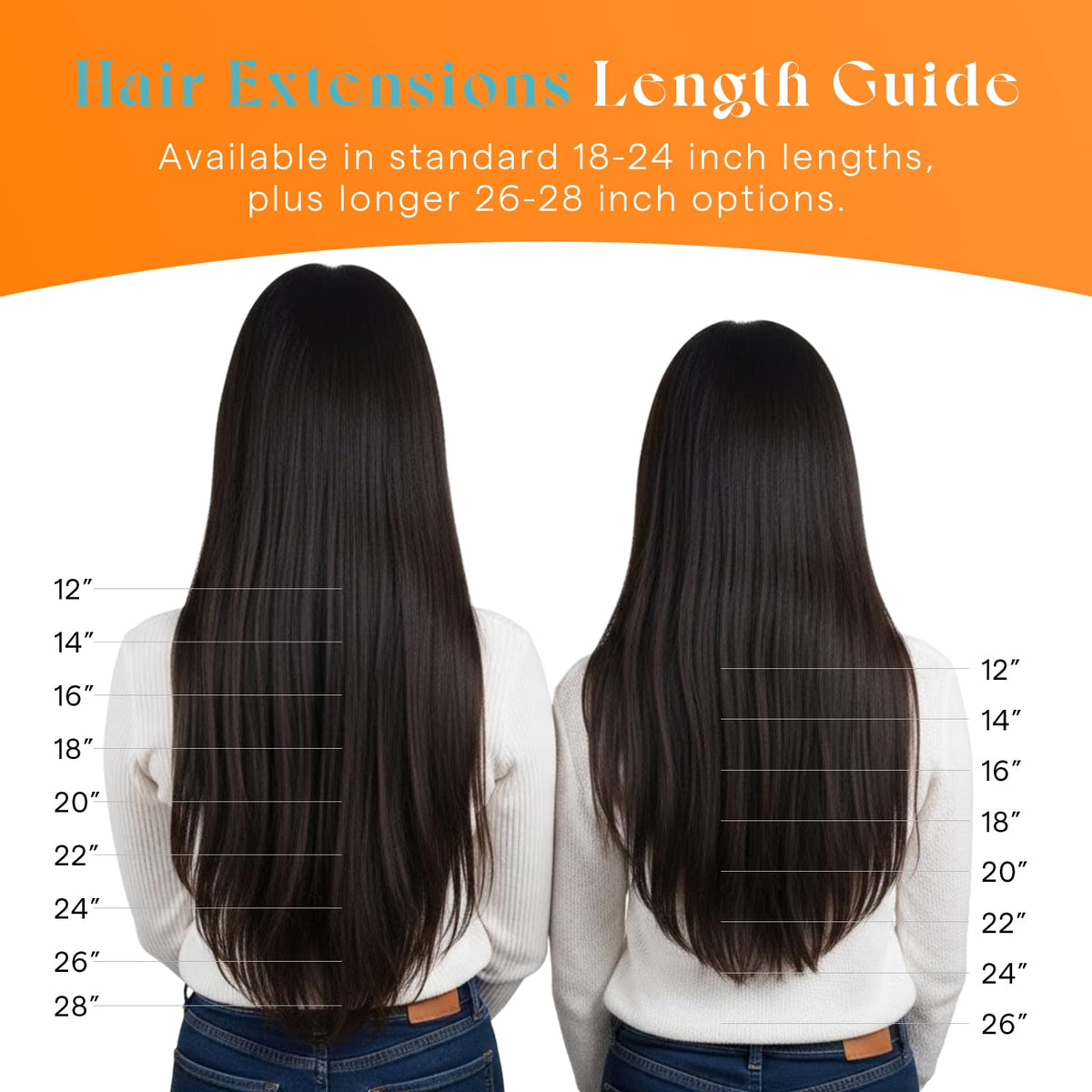 Comparaison des teintes des extensions Sunny Hair