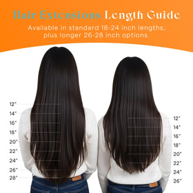 Comparaison des teintes des extensions Sunny Hair