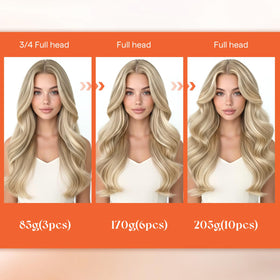 Comparaison des teintes des extensions Sunny Hair en cheveux humains