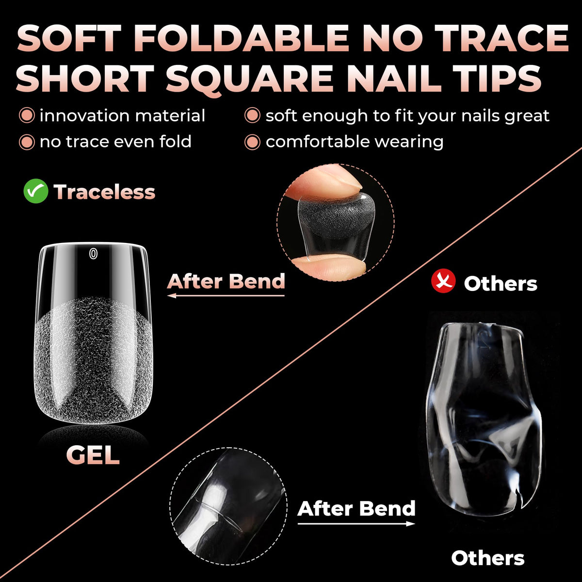 Comparaison des tips d'ongles UNA GELLA avec d'autres