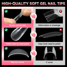 Comparaison des tips ongulaires UNA GELLA avec d'autres modèles