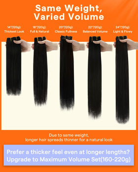 Comparaison entre cheveux naturels et extensions Full Shine