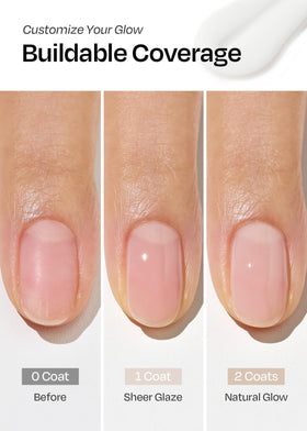 Comparaison entre ongles non traités et ongles avec le renforceur ohora