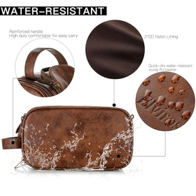 Compartiments intérieurs de la trousse de toilette Elviros