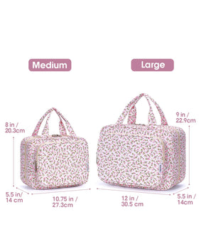 Compartiments intérieurs de la trousse de toilette Narwey
