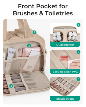 Compartiments internes de la trousse de toilette BAGSMART