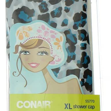 Conair Bonnet de Douche XL imprimé avec autres accessoires de bain