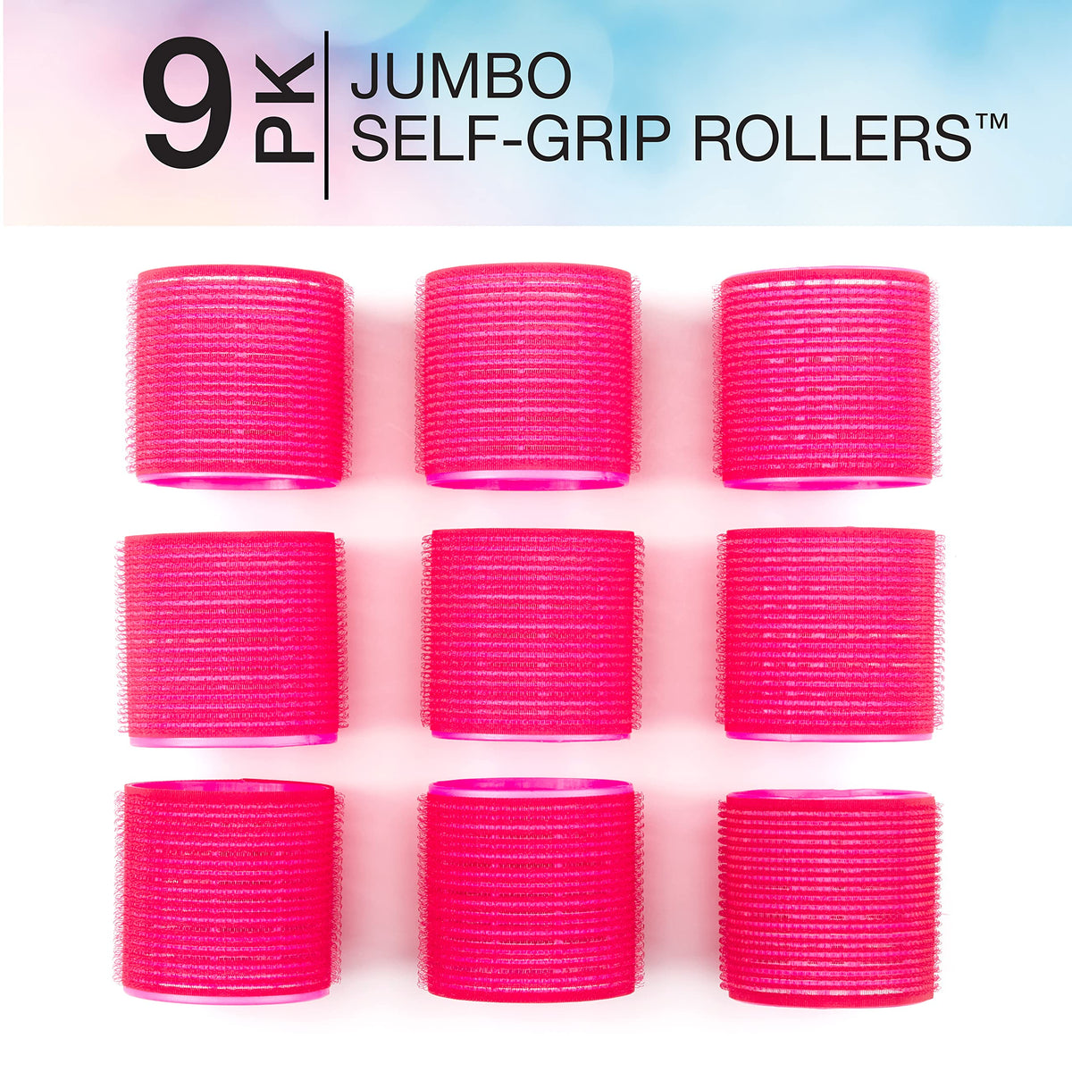 Conair rouleaux cheveux jumbo dans leur étui de rangement transparent