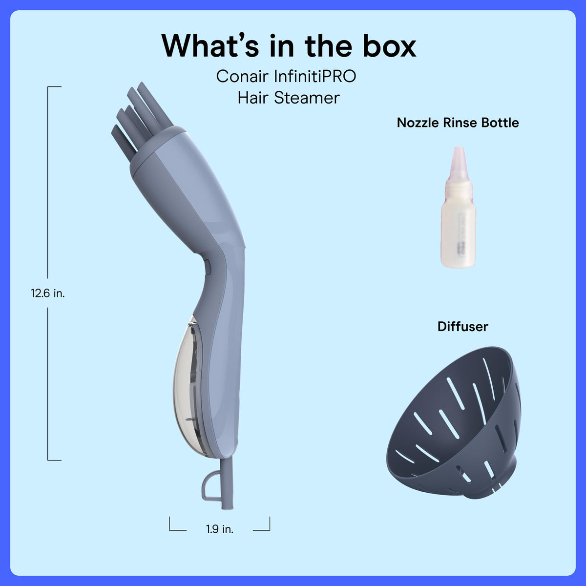 Conair Steamer à Cheveux dans un cadre de salle de bain