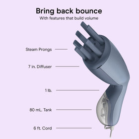 Conair Steamer à Cheveux en utilisation sur des boucles