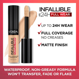 Concealer L'Oreal Paris avec différentes teintes alignées