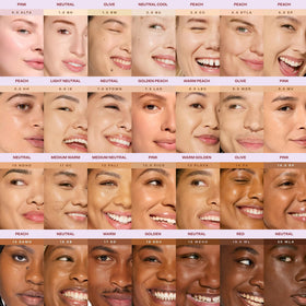 Concealer Tower 28 avec un pinceau de maquillage