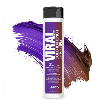 Conditionneur colorant Viral Purple de Celeb Luxury, 281g vue avant