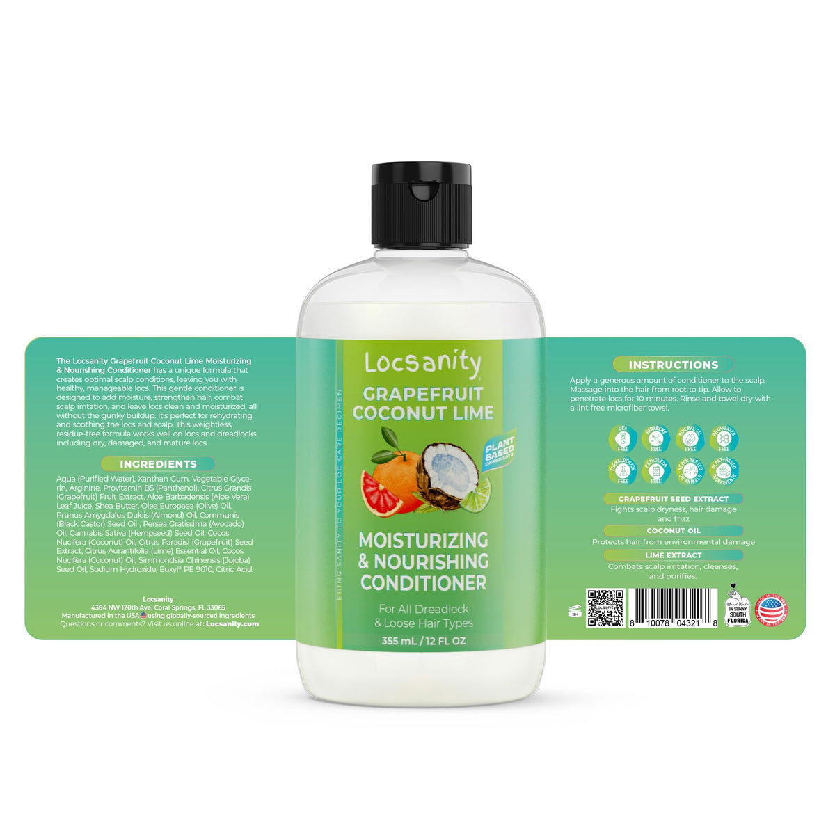 Conditionneur Locsanity avec beurre de karité et huile de noix de coco