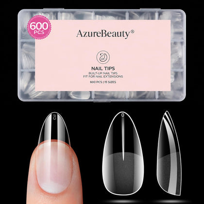 Conseils d'ongles amande AZUREBEAUTY 600pcs vue avant