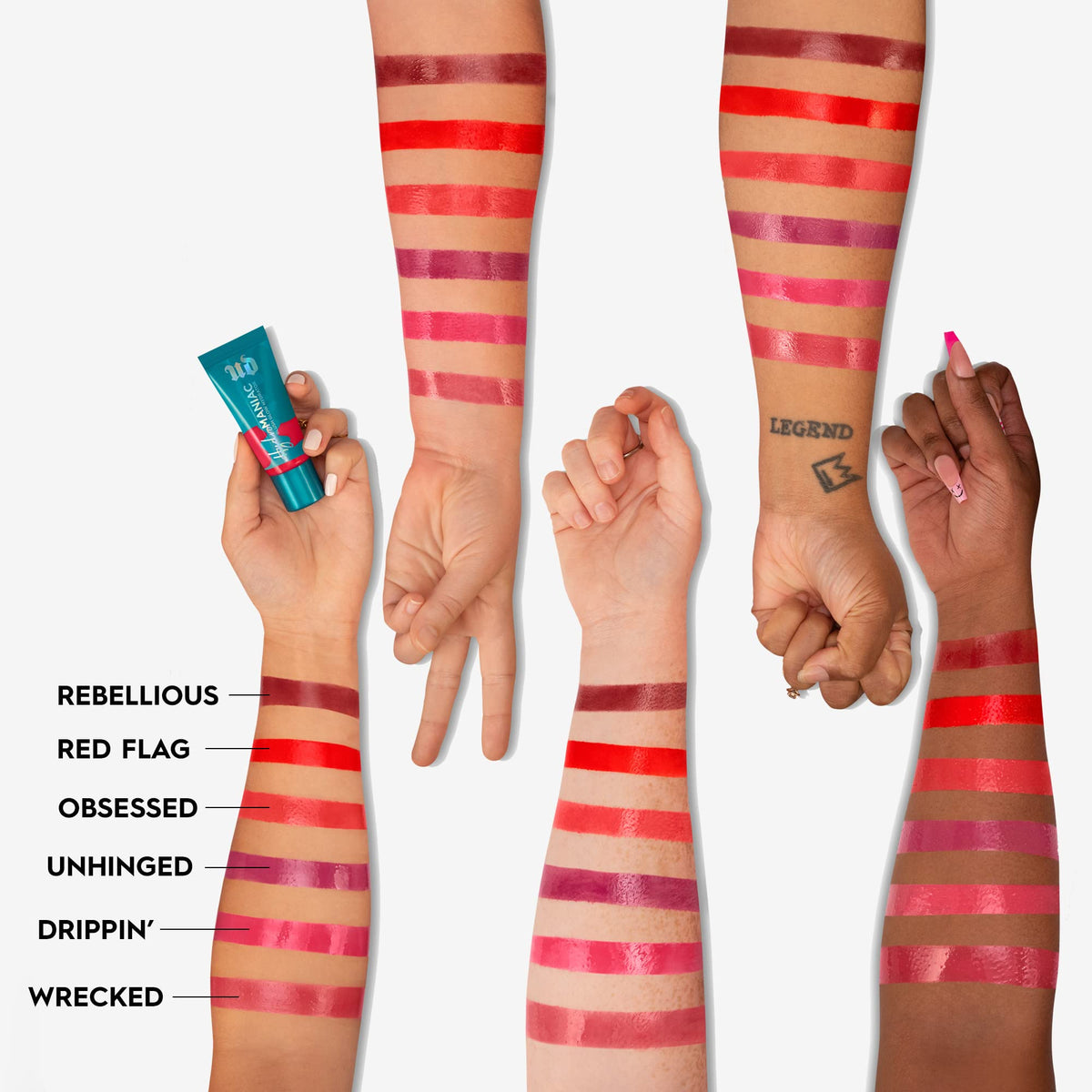 Consistance du blush liquide URBAN DECAY Hydromaniac sur une main