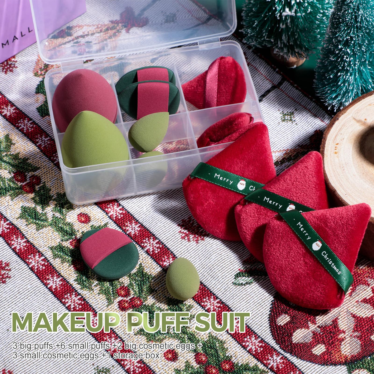 Contenant dégradé rose pour éponges de maquillage BS-MALL