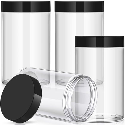 Conteneurs en plastique Patelai 32 oz avec couvercles blancs