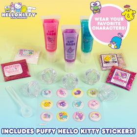 Contenu complet du kit de brillants à lèvres Hello Kitty
