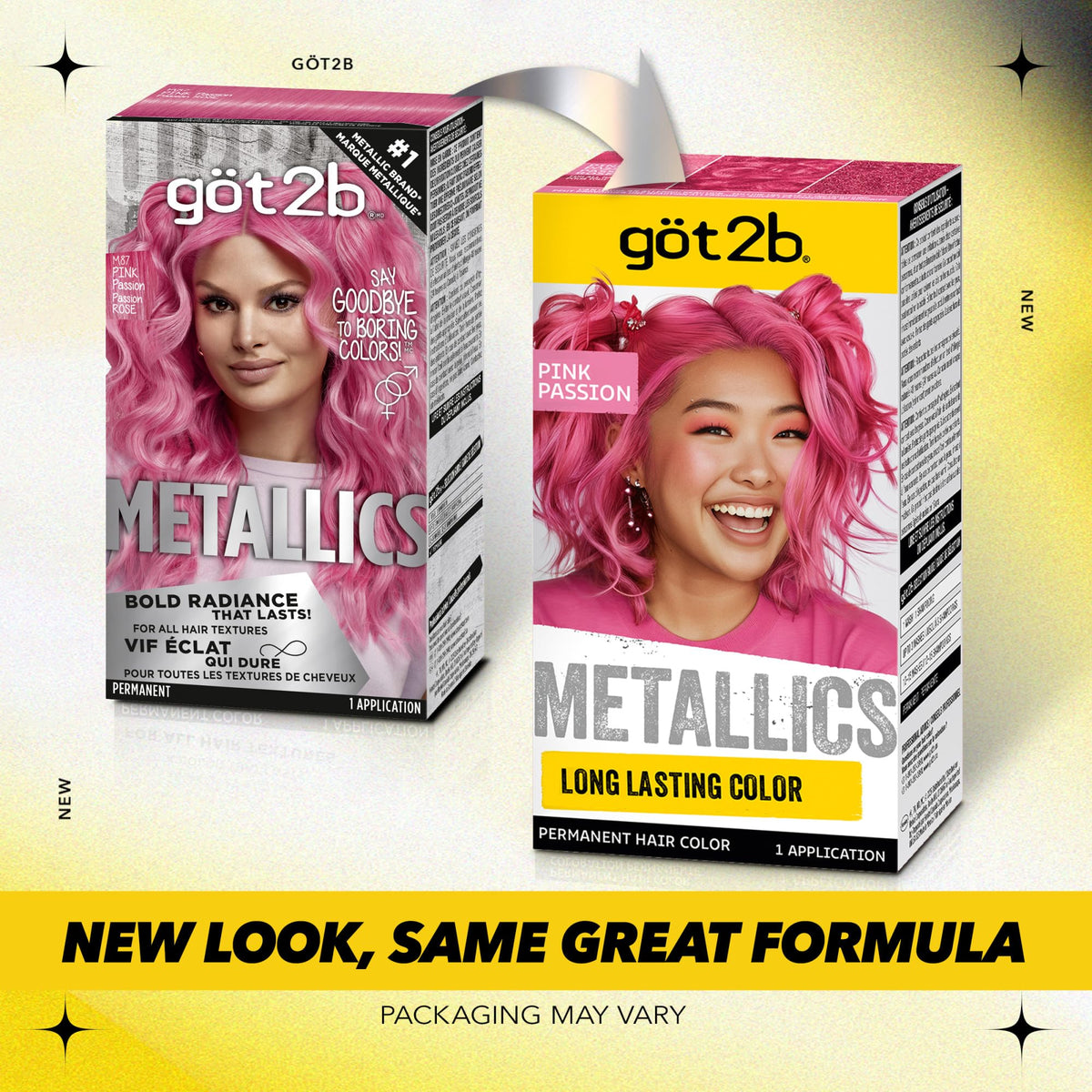 Contenu du kit de coloration Got2B M87 Rose Passion