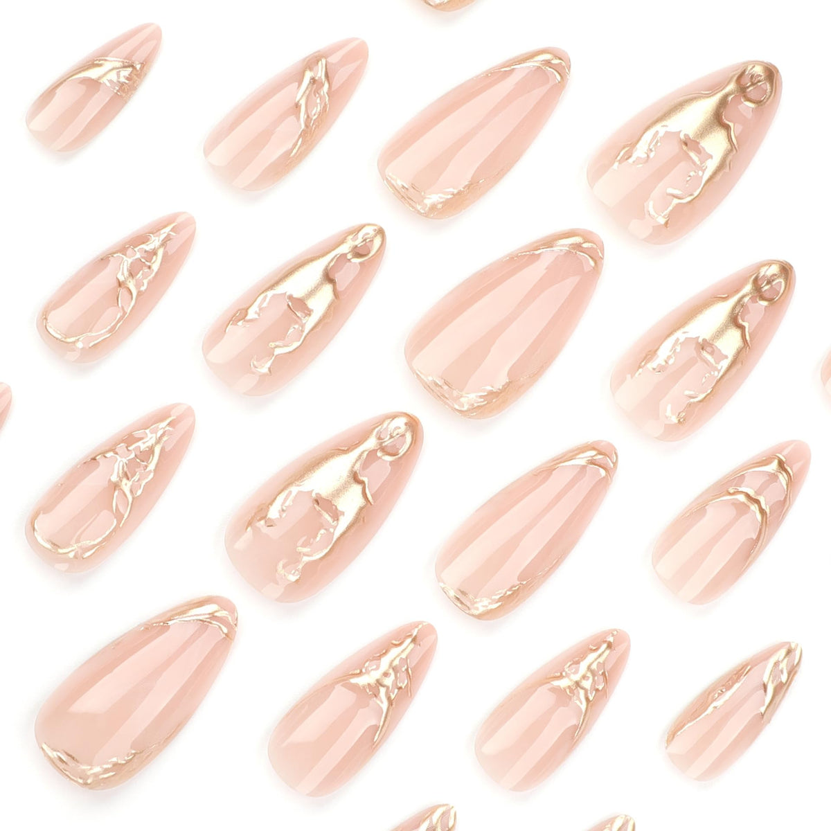 Contenu du paquet des faux ongles press on CTTHNBD avec lime et autocollants