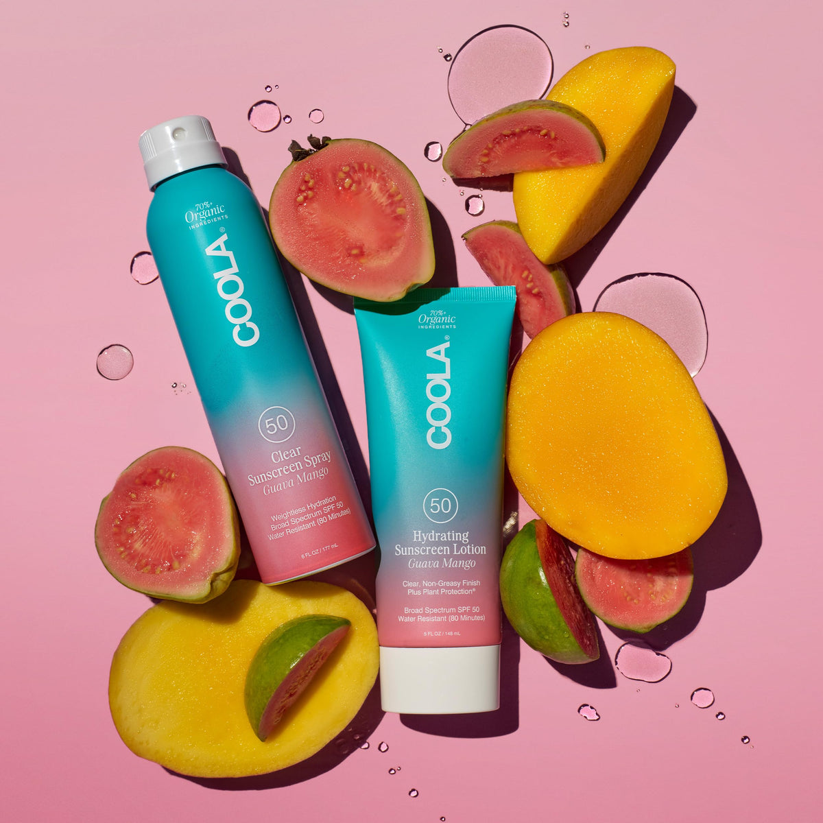 Coola Spray Solaire Bio - étiquette avec ingrédients