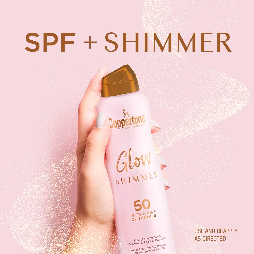 Coppertone Lotion Solaire Brillante SPF 50 avec éclat