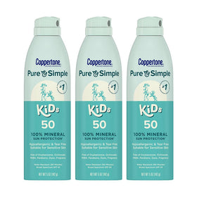 Coppertone Pure and Simple spray solaire enfants SPF 50, avant