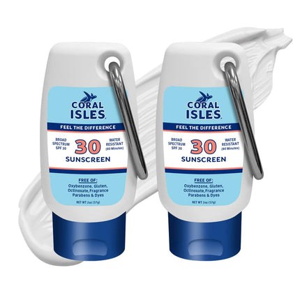 Coral Isles Lotion Solaire SPF 30 2 Fl Oz Pack de 2 vue avant