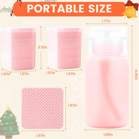 Corconess kit de lingettes pour ongles en voyage