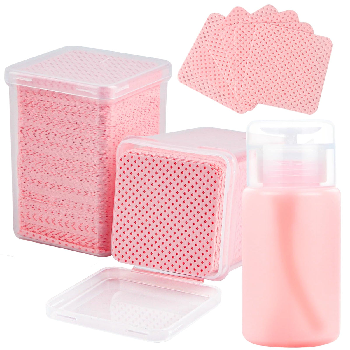 Corconess lingettes pour ongles en contenant plastique