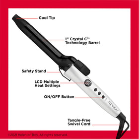 Cordon pivotant du fer à friser REVLON Crystal C