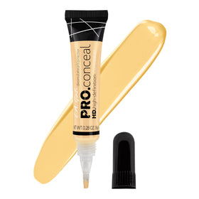Correcteur L.A. Girl Pro Conceal HD couleur jaune, vue avant