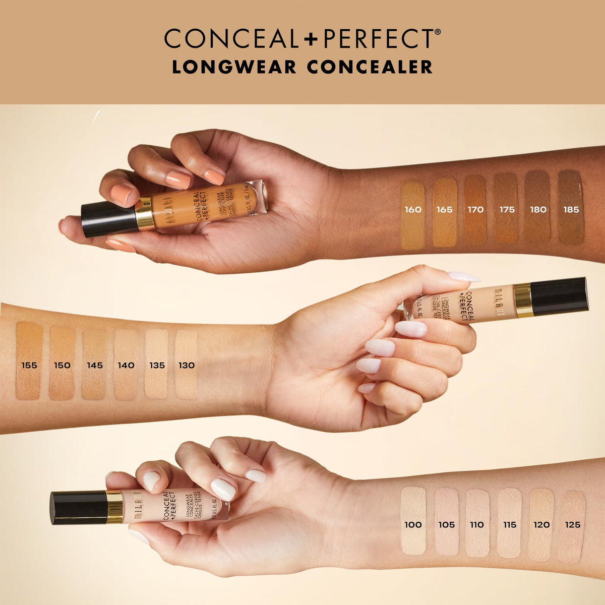 Correcteur Milani Pure Ivory texture crémeuse sur peau