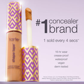 Correcteur Tarte Shape Tape 53H Deep Honey en gros plan