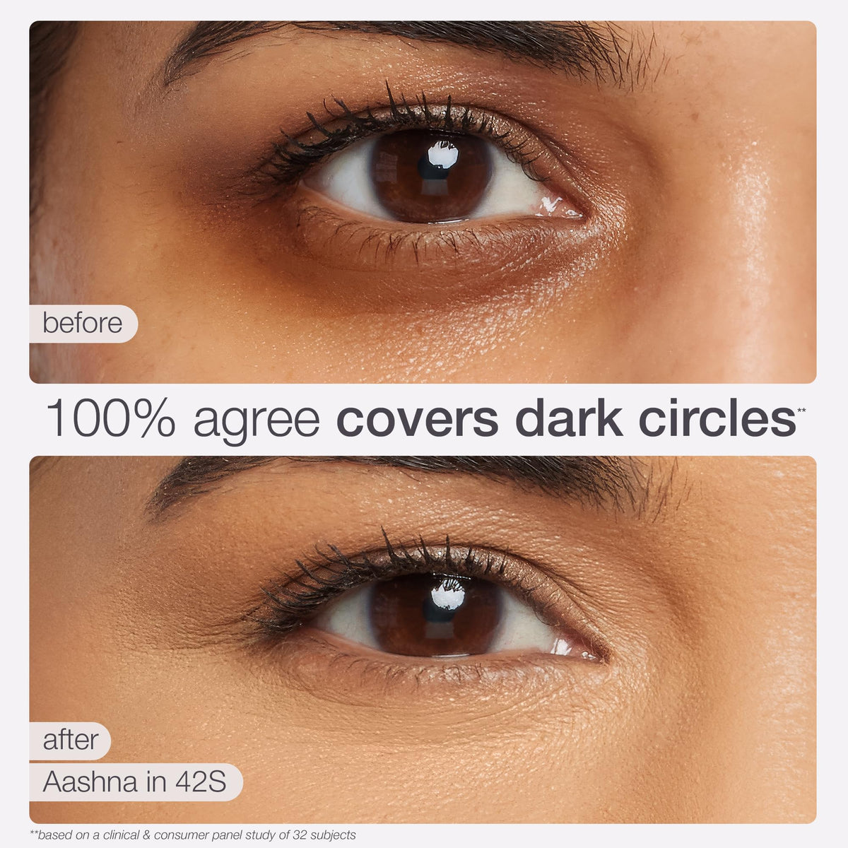 Correcteur Tarte Shape Tape 53H Deep Honey posé sur un fond neutre