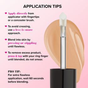 Correcteur Too Faced Born This Way en utilisation sur le visage