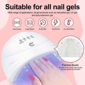 COSCELIA Kit de Vernis à Ongles Gel avec outils de nail art