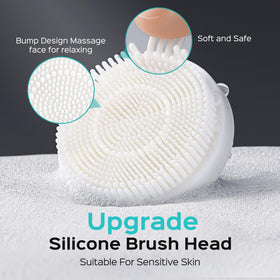 COSLUS Brosse de Nettoyage Visage 2-en-1 avec Rotation