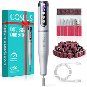 COSLUS C50 perceuse électrique sans fil vue avant avec affichage LED